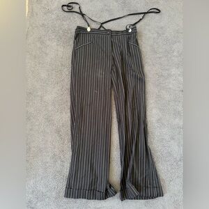 Mac & Jac Charcoal Pinstripe suspenders